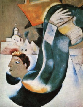 The Holy Coachman contemporary Marc Chagall Oil Paintings